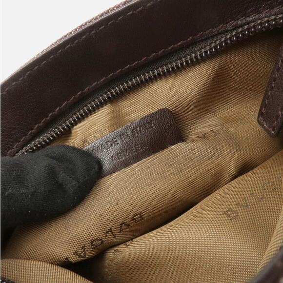 💎✨Beautiful✨💎Authentic BVLGARI Logo Mania Canvas Leather Crossbody Bag - Picture 15 of 15